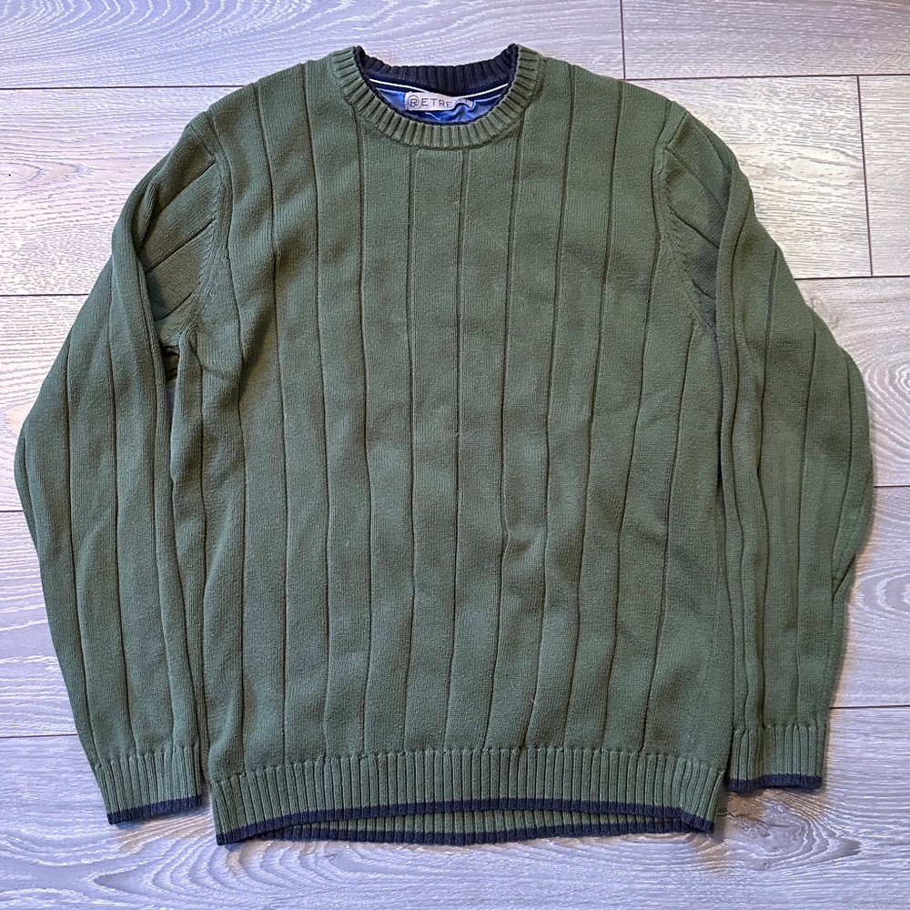 Retreat Striped Cotton Knit Sweater